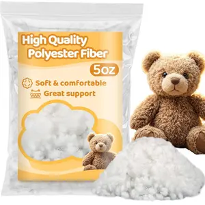Premium Polyester Fiberfill - High Resilience Stuffing for Stuffed Animals, Toys, Pillows, Cushions, Cloud Decorations & Mother's Day DIY Crafts, Machine Washable, 5.3 OZ