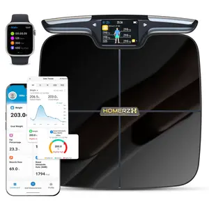 Homerz Smart Scale Pro, Hume Health Body Pod Scale Alternative, WiFi Bluetooth Smart Scale with BMI, Body Fat, Muscle Mass, Advanced Body Fat Scale and Biometric Analyzer