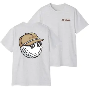 [VER.2] Malbon Golf Ball Cap Graphic T-Shirt – Funny Golf Character Tee, Golfcore Streetwear Shirt for Golf Lovers, Unisex Casual Golf Tee, Gifts for Men