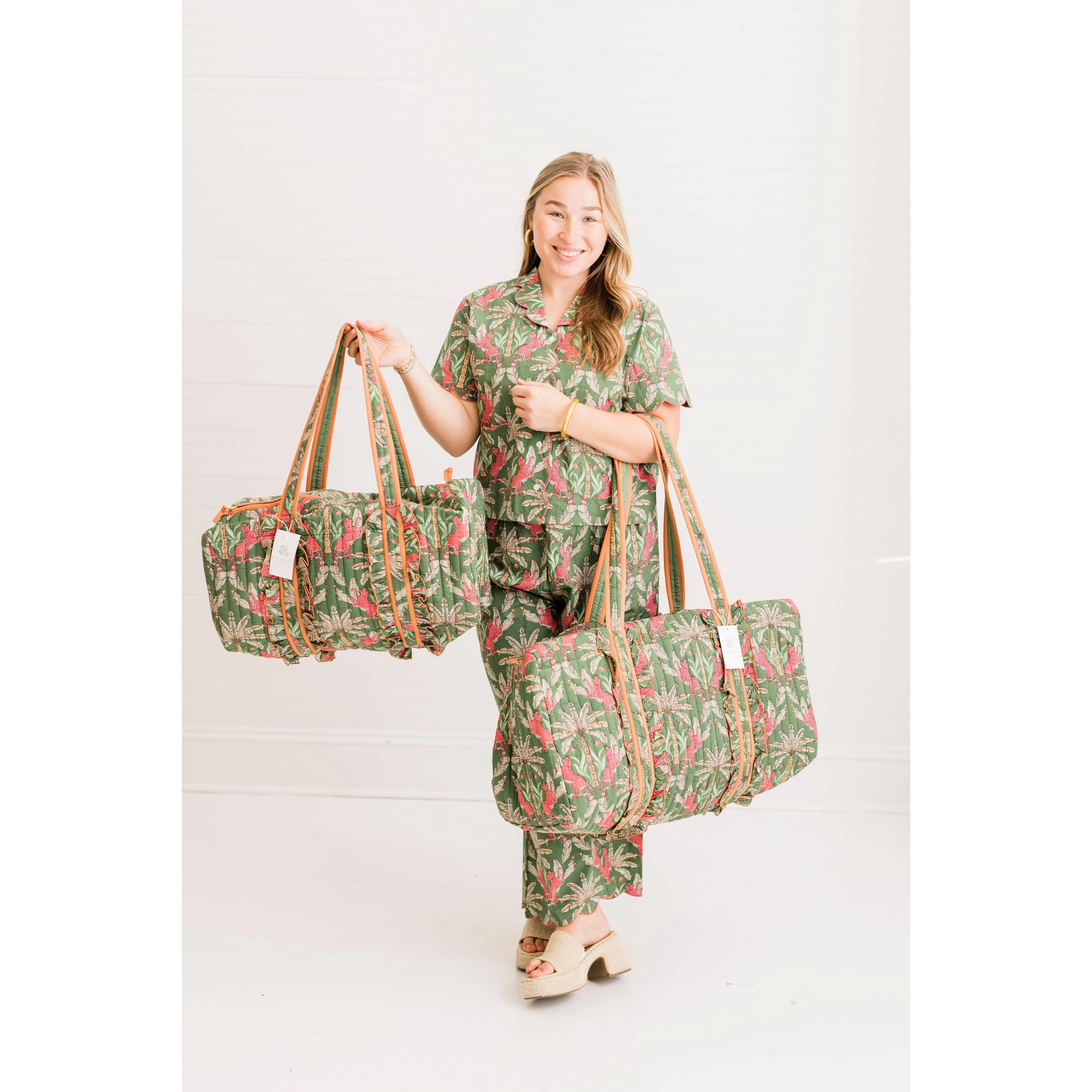 Grace Royale Luxe | Large Quilted Duffle Bag