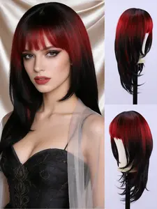 Women's Fashion Wig, Synthetic Hair Wig, Heat Resistant, Breathable Rose Net Cap, Daily & Special Occasions, Dense Look, Low Maintenance, Versatile Styles