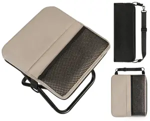 Heavy Duty Folding Stool Adult Compact Seat, 330lbs Load Bearing For Camping Fishing Outdoor