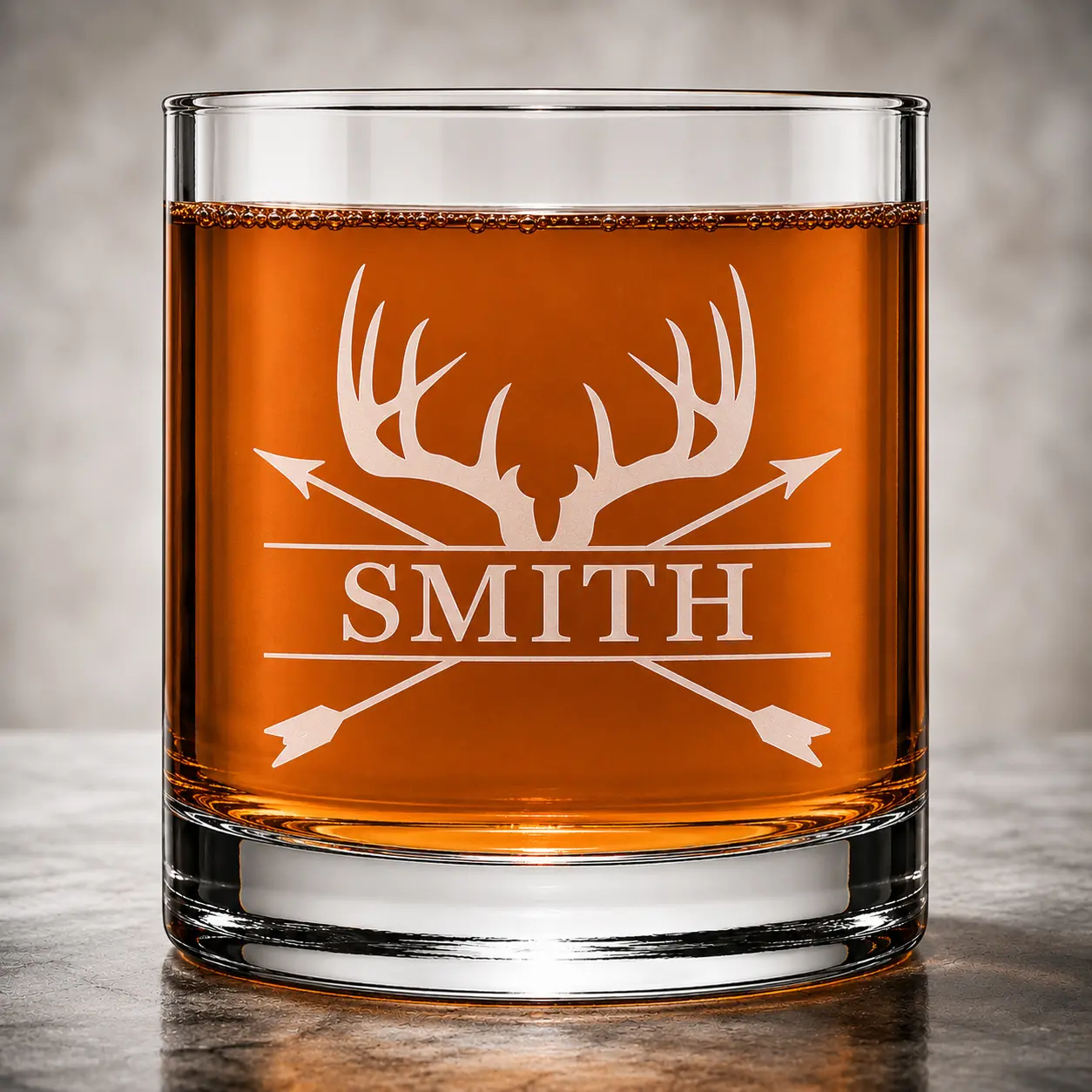 Custom Engraved Whiskey Glass, Personalized Name Rocks Glass, Monogram Bourbon Scotch Tumbler, Gift for Men, Groomsmen Gift, 11 oz Classic Drinkware Birthday Cocktails Cocktails