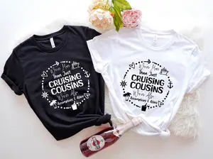 Cruising Cousins T-shirt, We're Also Accomplice & Alibis Shirt, Summer Cousin Short Sleeve, Family Trip Matching Gift Tee, Cousin Group Vacation T-shirt.