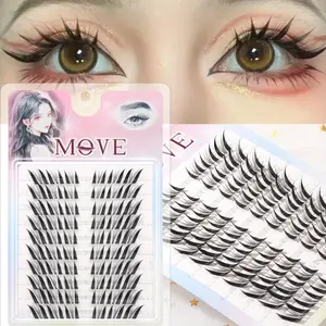 DIY Natural Cluster Eyelashes, Personal False Lashes, Soft Thick Cosplay Anime Makeup, Reusable 9-14mm, Wedding Party Daily Use, Natural Lash Clusters, DIY Volume Eyelashes