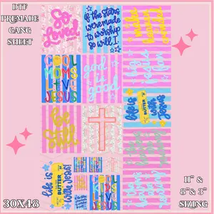 Stripped Faith - 30x48 - DTF PREMADE GANG SHEET