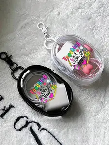 Portable Mini Transparent Zipper Versatile Storage Bag, Multi-Functional Travel Organizer, Keychain Holder, Data Cable Pouch, Accessory Pouch, Small Accessories