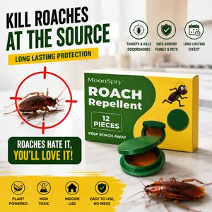 Cockroach Squeeze Roach Repellent, Powerful Kitchen Roach Killer, Indoor Outdoor Pest Control Gel Bait Kit with Rodent Repellent Pouches, Fast-Acting for Home Dormitory