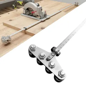 Positioning Calipers for Precise Measurements & Easy Wood Cutting, Stainless Steel Precision Cutting Guide for Circular Saws,Stainless Steel Adjustable Guide Rail
