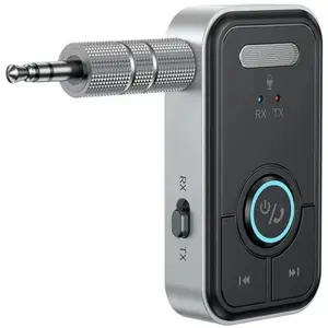 Bluetooth Audio Receiver, 1 Count Wireless FM Transmitter, Car Bluetooth Transmitter, AUX Input Bluetooth Sound Adapter For Car