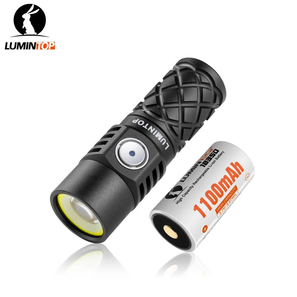 LUMINTOP W3 Mini LEP Flashlight - Handheld Spotlight, Super Bright Rechargeable LED Light, 700m Range, Flood & Red Modes, IPX8 Waterproof Rechargeable Waterproof Led Torches for Camping, Hiking, Camping Users