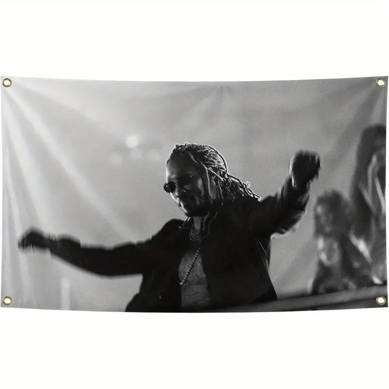 Future Singer "High Off Life" Album Cover Tapestry - 3x5ft (40x60in/60in x 40in) Durable Polyester Synthetic Wall Banner, Decorative Trippy Print, Ideal for Boys' Rooms Man Cave Decor Gift, Room, Party Decor