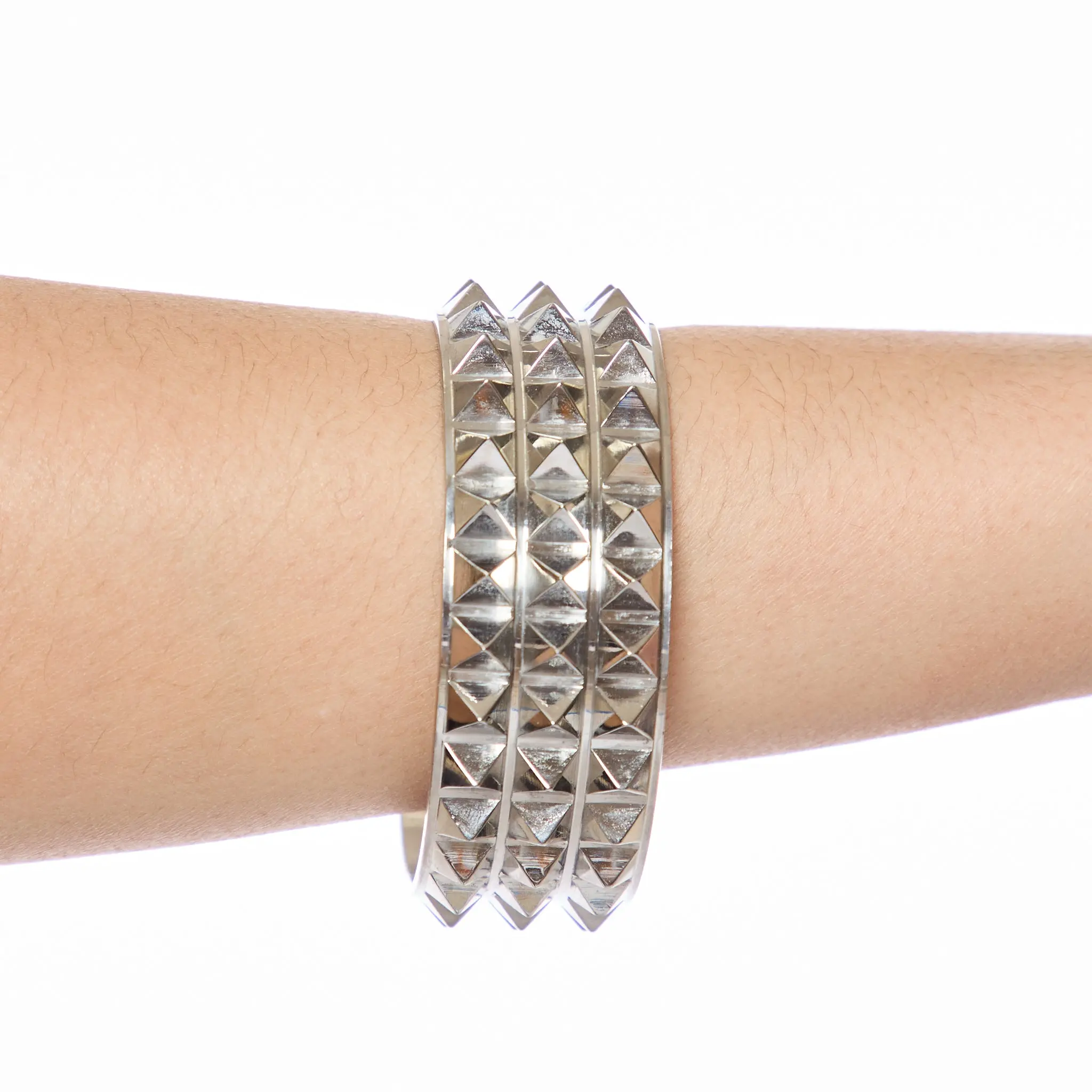 HeavenSent Desire Cuff | Studded Stainless Steel Cuff. Waterproof + Tarnish Proof.