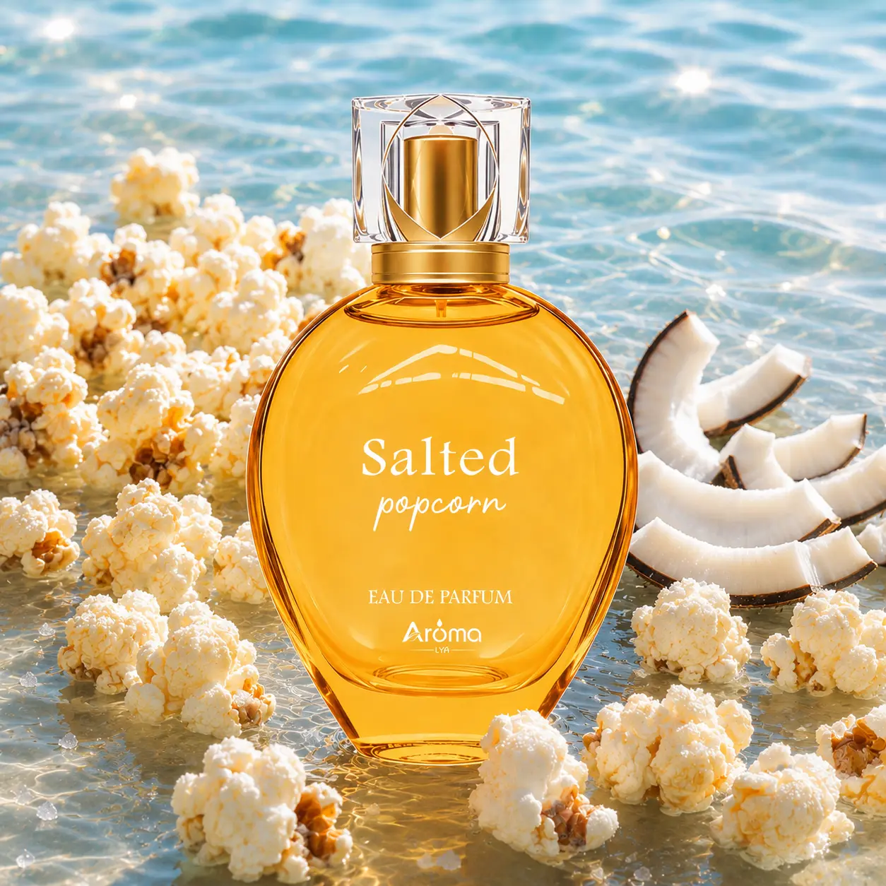 Salted Popcorn Eau de Parfum 100ml | Caramel, Popcorn, Coconut Long-Lasting Fragrance for women Summervibes Alluring summerwins