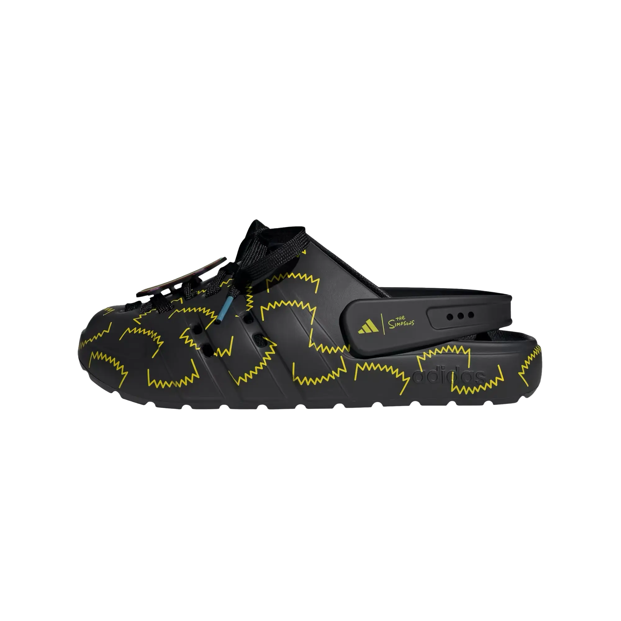 Adilette Clog "The Simpsons Black Yellow" JS4910