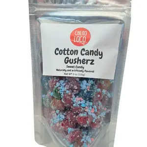 Cotton Candy Gusherz Sweet Candy with a crunch Snack Candies candy gusher