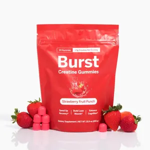 Strawberry Creatine Gummies - 3rd Party Tested & Made In America - 1.5g Of Creatine Per Gummy
