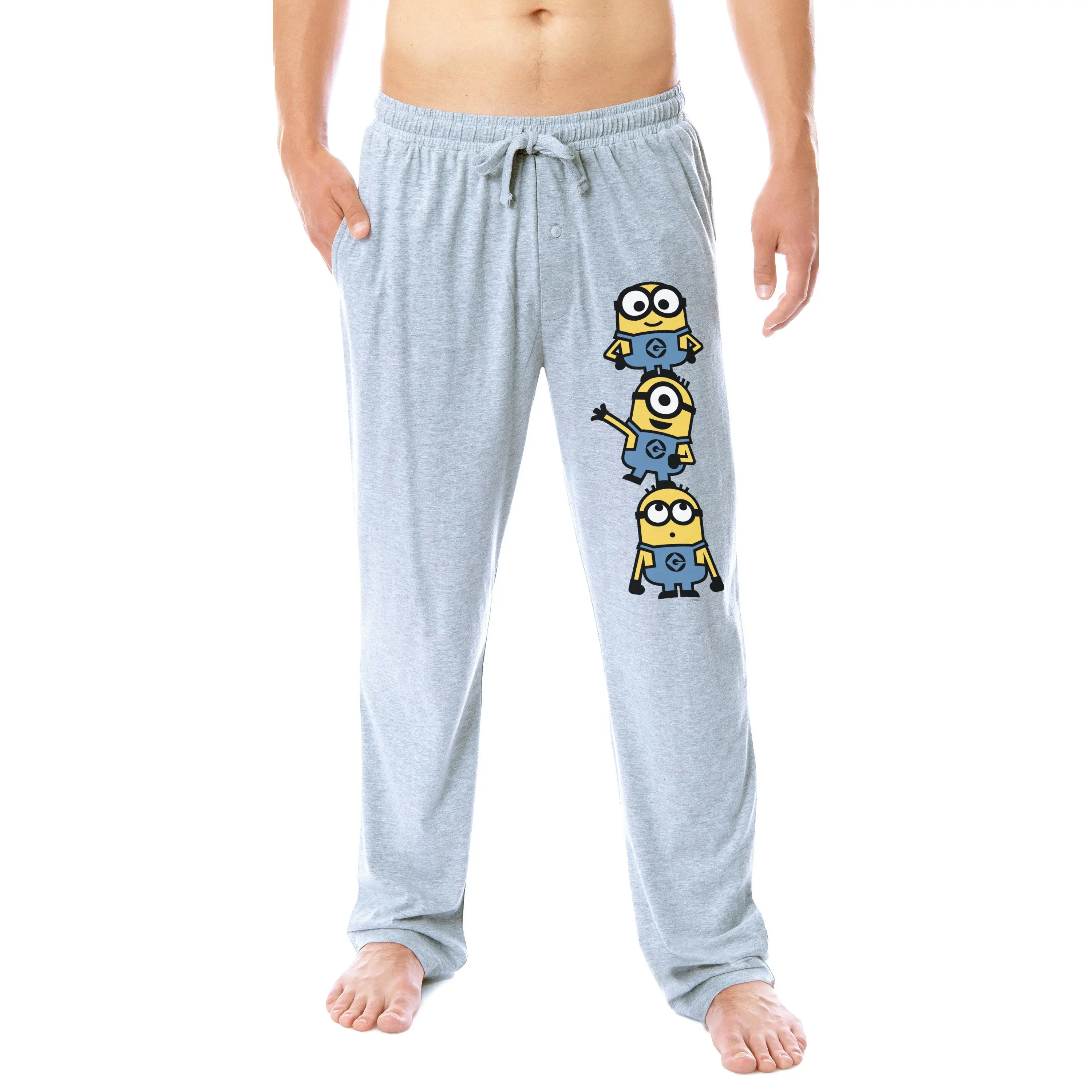 Despicable Me Mens' Minions Chibi Character Soft Sleep Pajama Pants