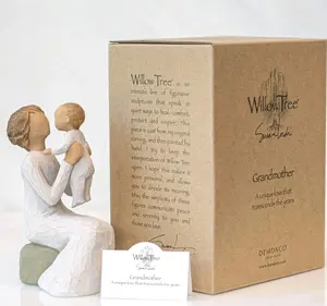 Susan Lordi Willow Tree Grandmother Sculpted Hand-Painted Figure - 1 Retro-Style Figure for Mother's Day or Grandma's Desk