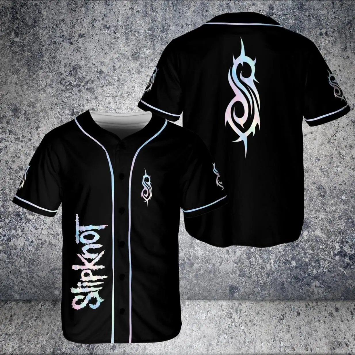 Personalized Slipknot Rock Band 3D Print Baseball Jersey Shirt, Go-To Outfit, No Thinking Needed, Vintage Fashion, Classic Styles