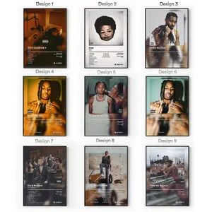 [Sale Up To 40%] [Unframe] DDG Album Posters, Michigan Rap Hip Hop Wall Art, Modern Trap Bedroom Aesthetic Decor, Modern Album Cover Artwork, Gift for Fans