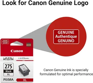 Canon PG-275 XL Genuine Black Ink Cartridge, Compatible with TS3520/3522, TR4720/4722, TS3720/3722
