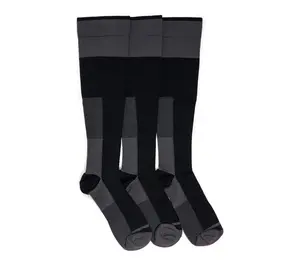 MUK LUKS Ruff & Tuff Workwear Tall Nylon Compression Socks 3PK