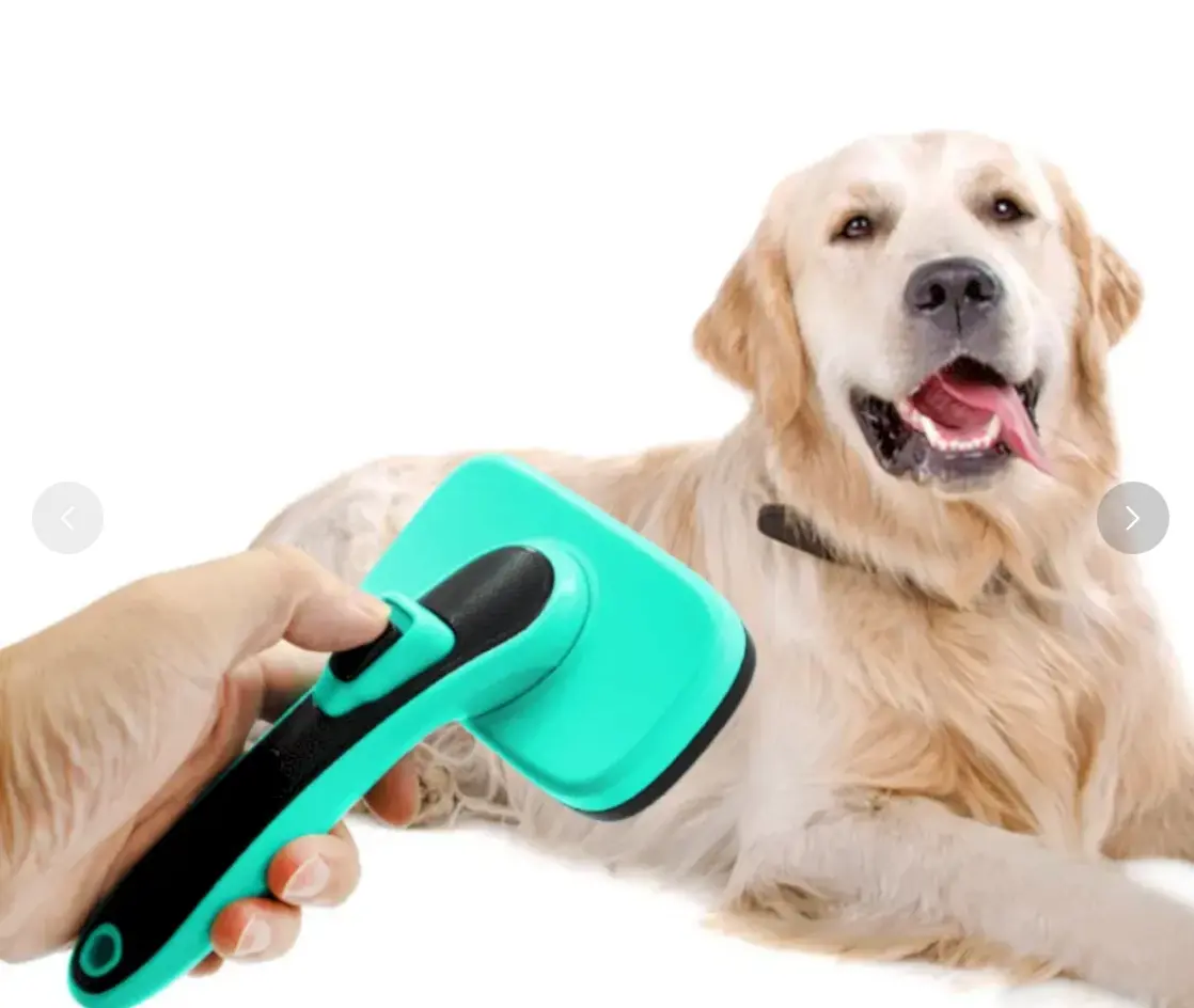 Self-Cleaning Pet Hair Remover Brush for Dogs & Cats