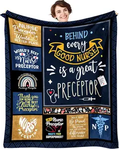 Nurse Preceptor Gifts, Nurse Preceptor Gift for Women/Men, Preceptor Gifts Nursing Throw Blanket 50"X60", Nurse Preceptor Appreciation Gifts for Nurses Week, Thank You Gifts for Female Nurse Preceptor