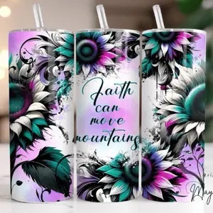 Faith | 20oz Skinny sublimation tumbler transfer print out (TRANSFER ONLY, NOT A FINISHED TUMBLER)