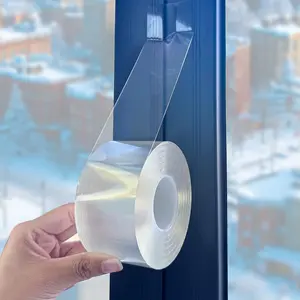 Window Windproof Tape, 5cm X 10m Extended Winter Window Sealing Strip, No Residue, High Adhesion, Insulation, Waterproof, Gap Blocking