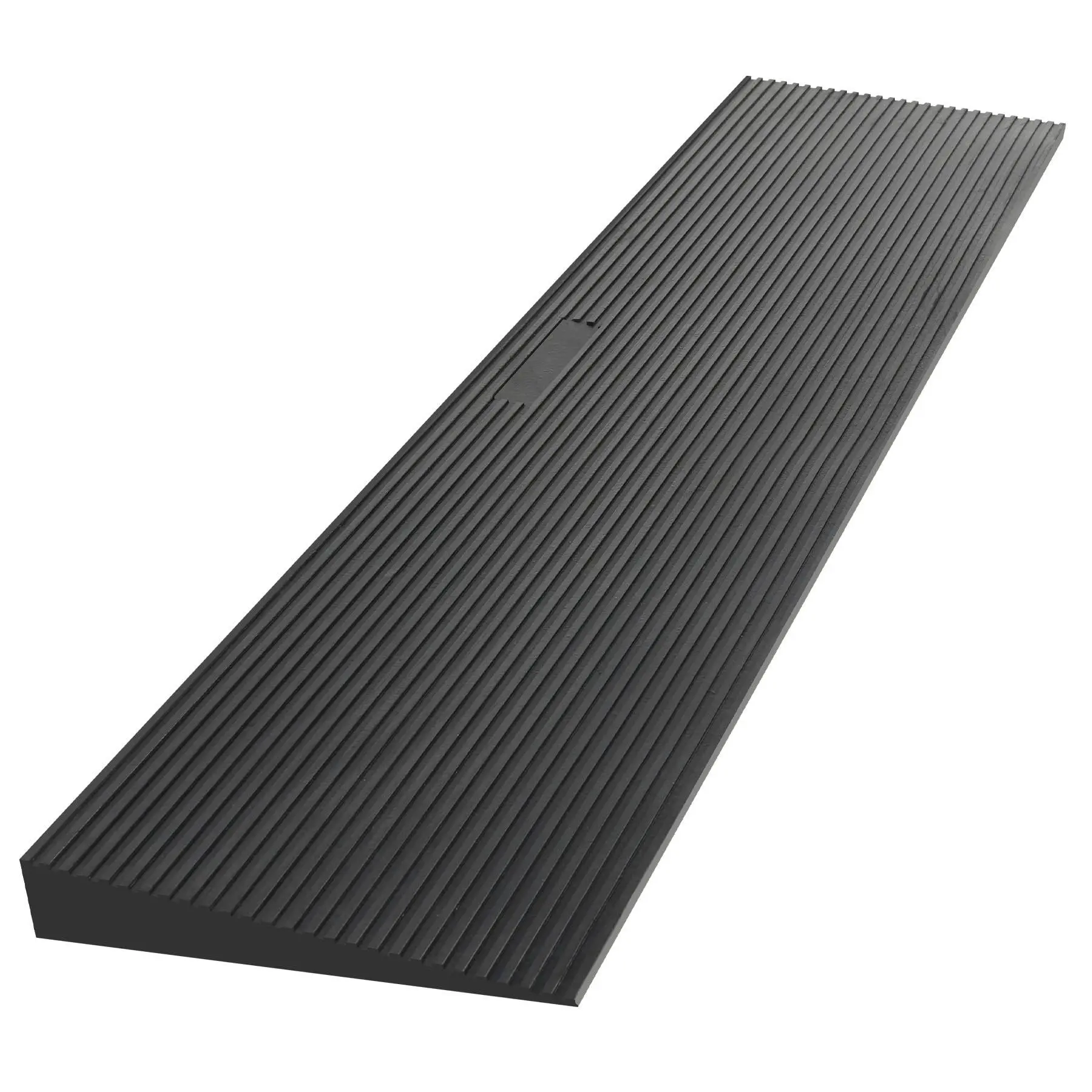 Gaomon Rubber Threshold Ramp - 1.6in Rise, 35.4in Wide, Adjustable, Cuttable, Non-Slip - for Doorways, Wheelchairs, Scooters, Assistive Vehicles, Four-Wheelers