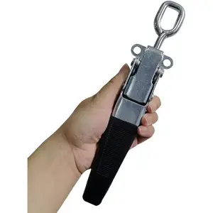 11.8Inch Duty Toggle Latch Clamps, Latch Clamp for Door Shed Gate,Tailgate Trailer, Trailer Gate, Container, Fence,Lid Locks and Door Locks (1 Pack-Black)