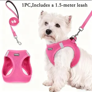 Step-In Dog Harness and Leash Set, Harness Leash Combo, Walking Harness, Breathable Mesh, Reflective, Soft Lightweight Pet Vest, Suitable for Small Dogs and Puppies