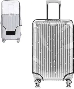 Yotako Clear PVC Suitcase Cover Protectors 28 Inch Luggage Cover for Wheeled Suitcase (28''(24.80''H x 19.90''L x 12.40''W))