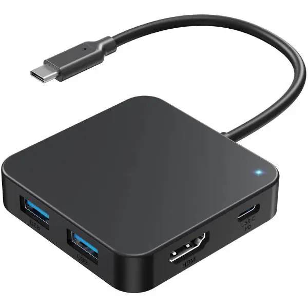 6-in-1 USB-C Hub – 10Gbps Multiport Adapter with 4K@60Hz HDMI, 100W Power Delivery, USB 3.2 Data Ports, USB-C Dock for MacBook, iPad Pro, Dell, Lenovo, Surface & More