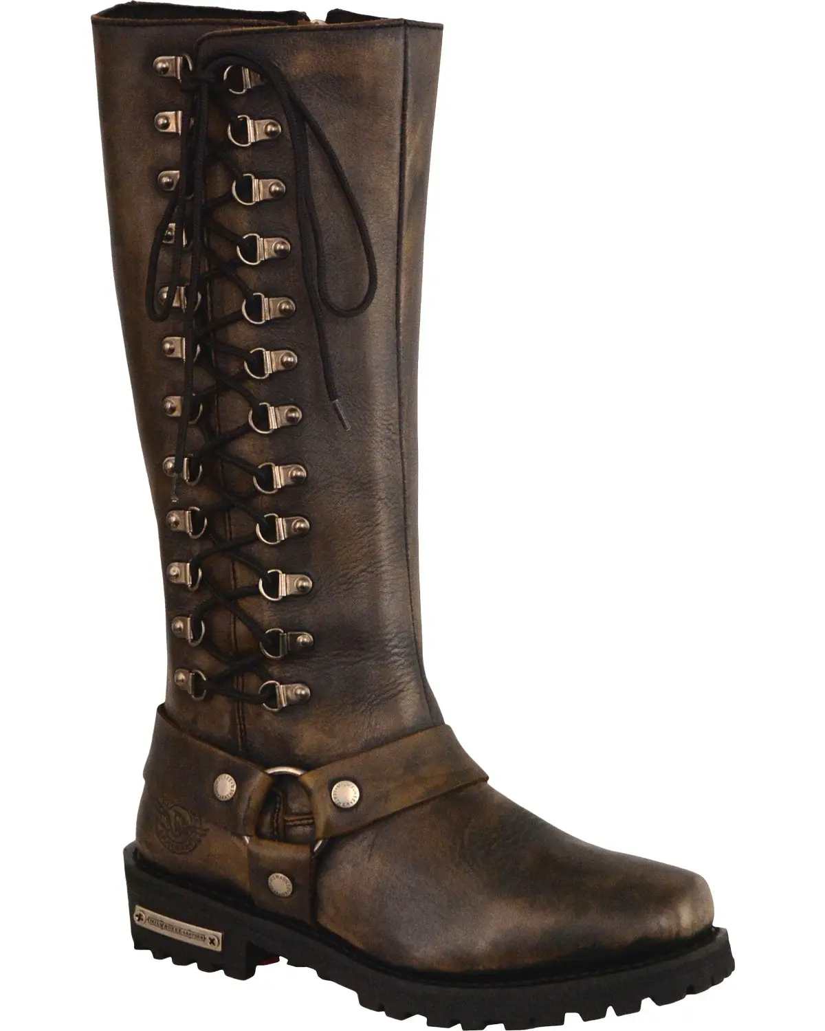Milwaukee Leather Women's Women'S Waterproof 14" Harness Boot Square - Mbl9368