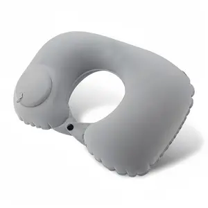 Inflatable Travel Pillow for Airplane Neck Support, Quick-Inflate Neck Pillow for Long Flights, Car, Office, Portable Bath Pillow