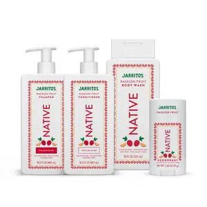 NATIVE Daily Essentials Set - Aluminum-Free Deodorant, Sulfate-Free Body Wash & Shampoo/Conditioner
