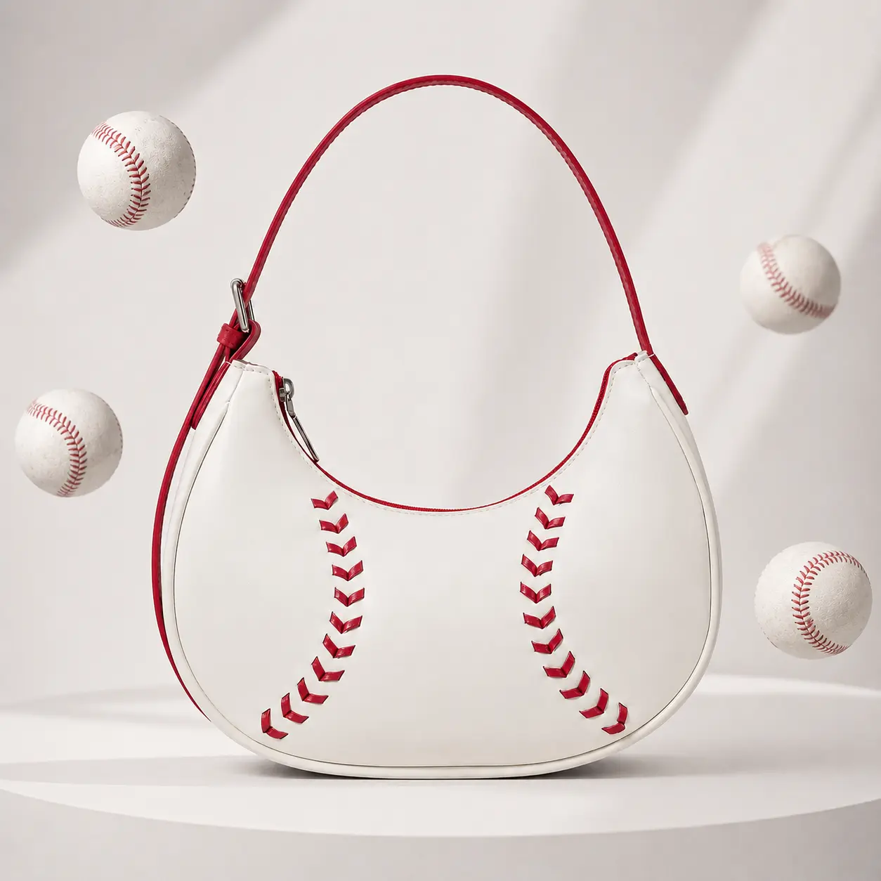 Baseball Bag for Women & Men Adjustable Strap Lightweight Shoulder Bag, Game Day Essentials Fan Gear Casual Fashion Sling Bag Trendy Outfit Accessory for Everyone Daily Travel Party Holiday Bag Gift for Best Friends Sports Lovers & Fashion Enthusiasts