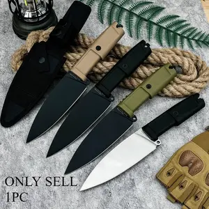 Tactical Fixed Blade Knife with Sheath, 8cr13mov Blade, Forprene Handle, High Hardness Outdoor Survival Tool, Edc Adventure Gear