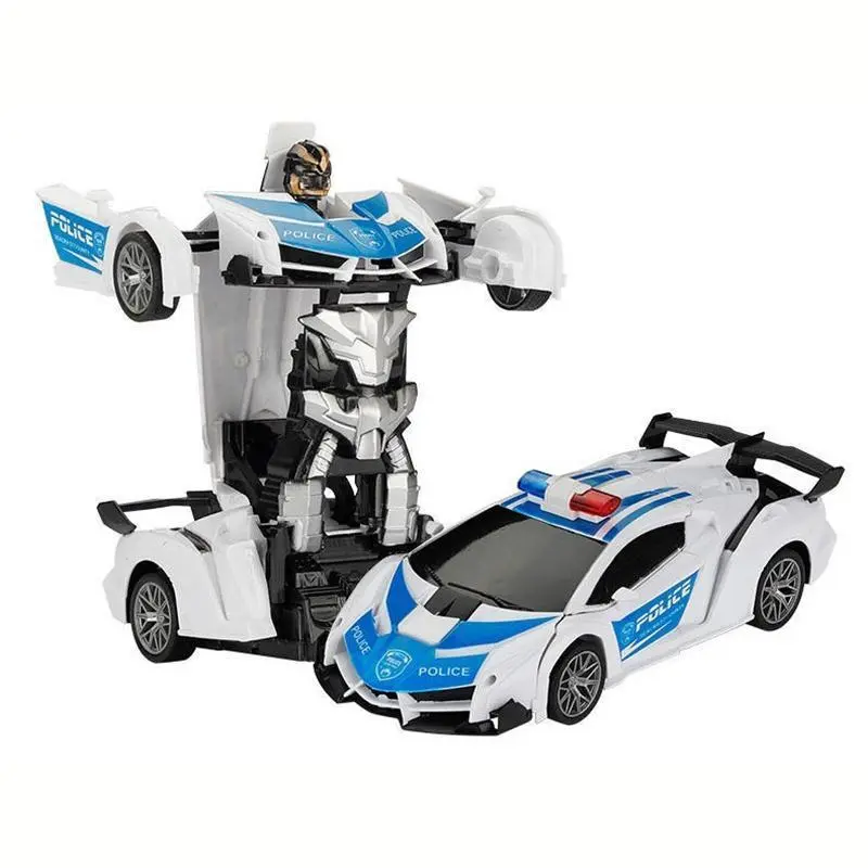 Tibibee Transform RC Robot Car, Summer Outdoor Fun for Kids 3-15, 2.4GHz 1:18 Scale, 360° Rotation, One-Button Deformation, Rechargeable Batteries, High-Grade ABS, Prime Day & Holiday Gift Set