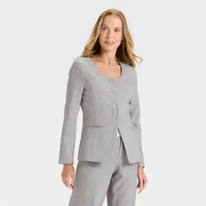 Women's Collarless Blazer - A New Day