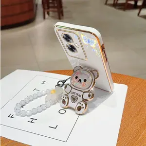 Fashion Strap Lanyard Floral and Butterfly Accents PC Phone Holder Case Accessories with Elegant Protector For Compatible with Oppo A79 5G