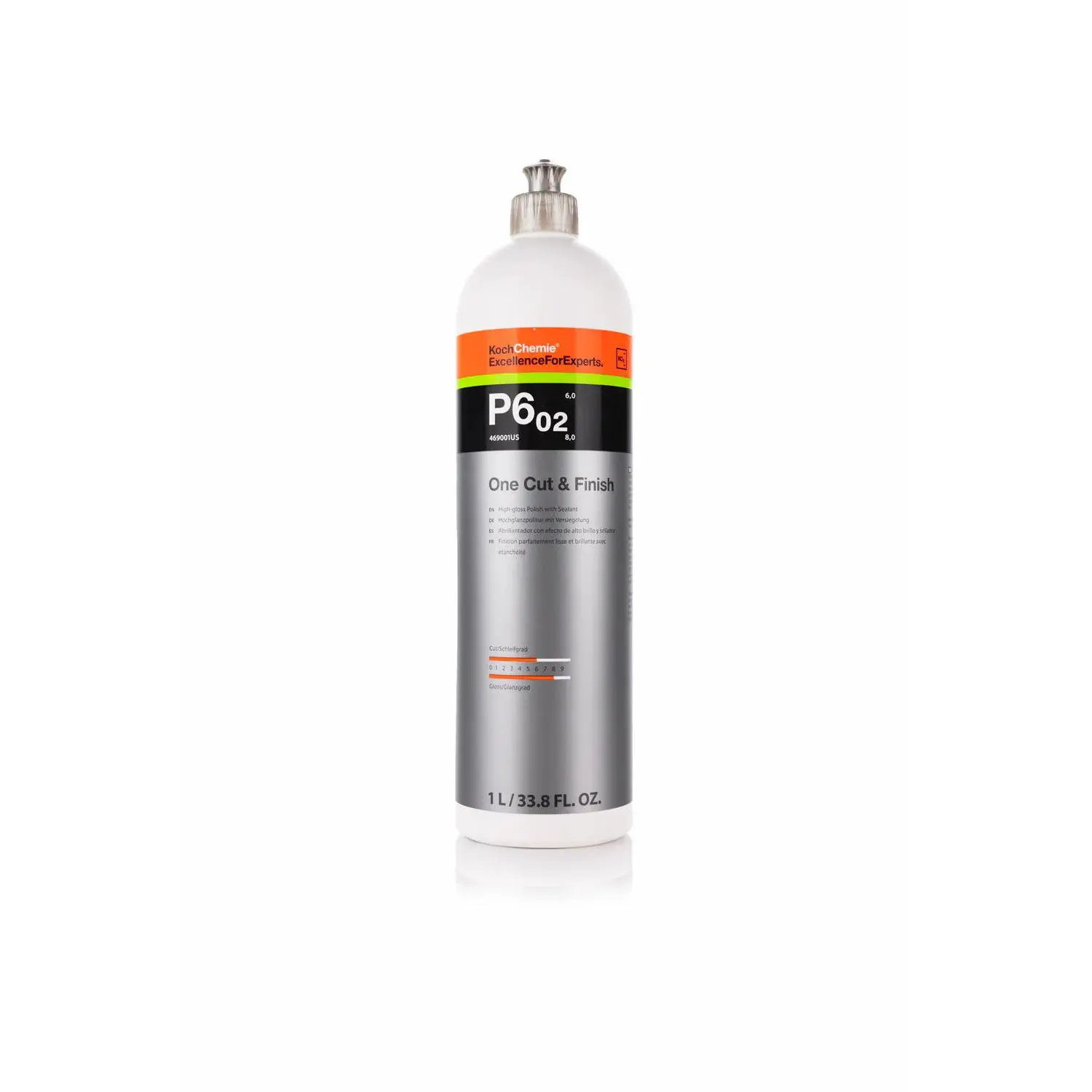 Koch Chemie One Cut & Finish P6.02 | 1-Step Compound Polish | Removes P2000+ Marks & Haze | 250ml or 1L Car Paint Polishing Car Scratch Remover