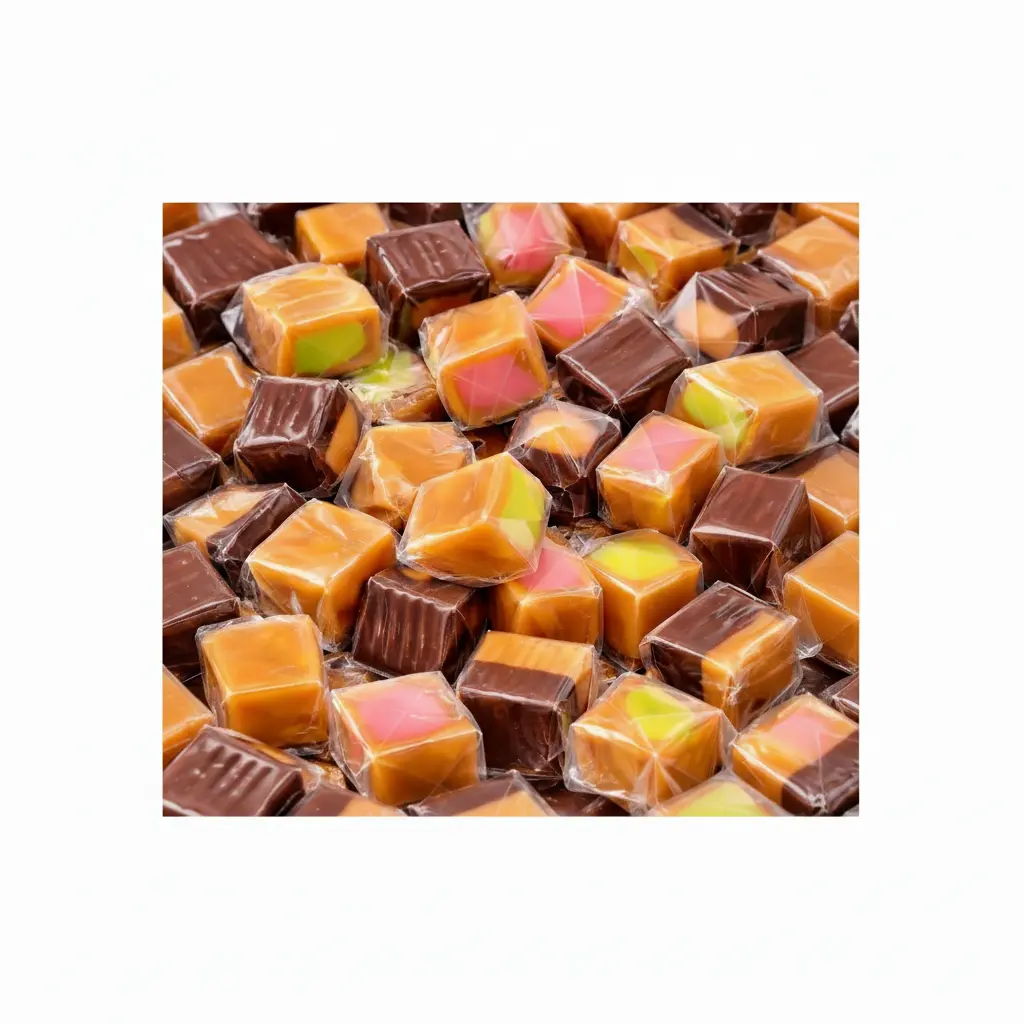 Soft Chewy Vanilla Caramel Chews Buttery Sweet Individually Wrapped Candy