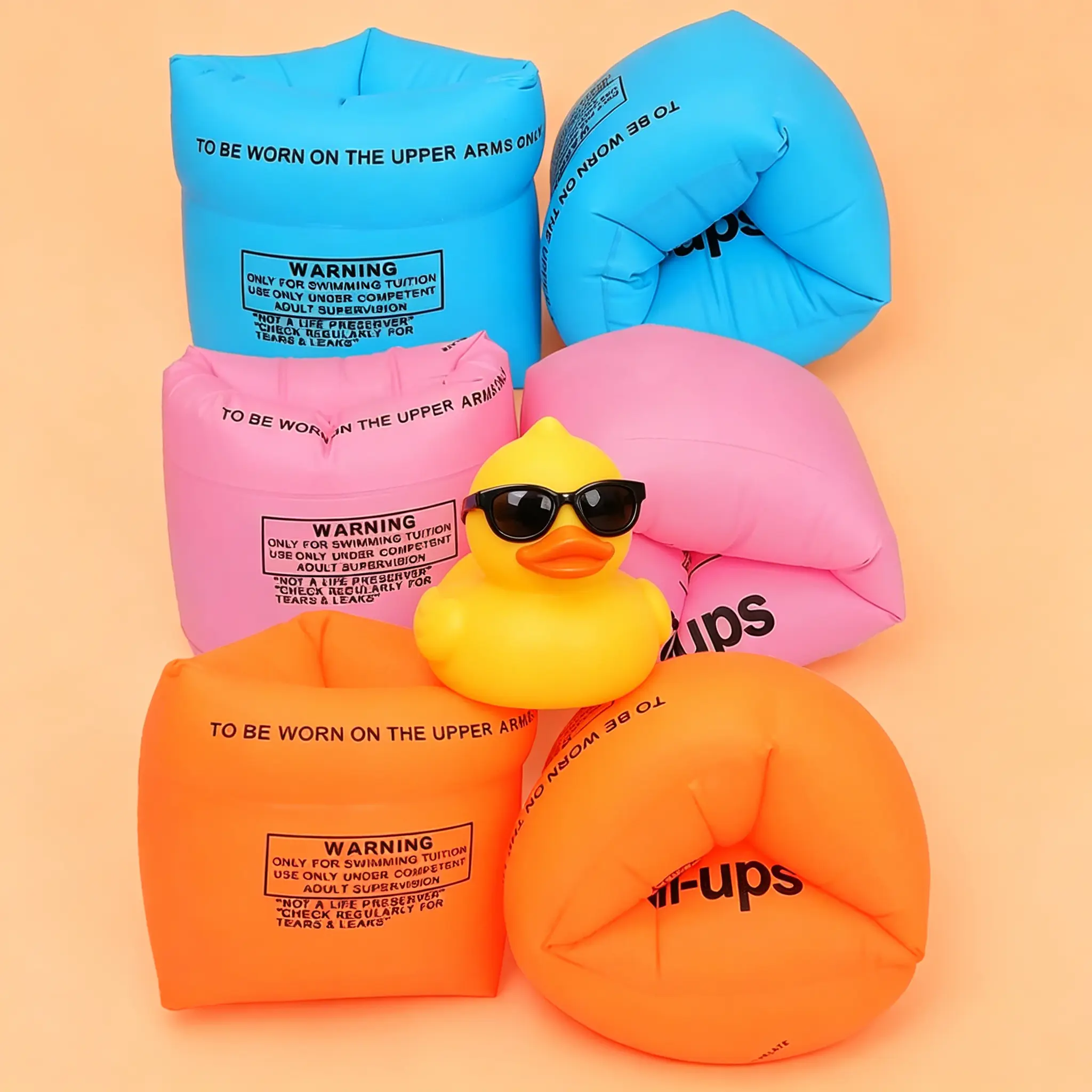 6 Pack Kids & Adults Inflatable Arm Floaties | Swimming Arm Bands for Kids 6-12 Years & Toddlers, Water Wings Swim Aid for Children & Adults (30-150LBS), Pool Float Arm Rings for Summer Water Fun