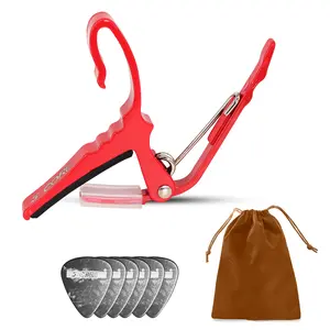 5 Core Guitar Capo Quick Change Acoustic Electric String Clip Banjo Mandolin Or Ukulele