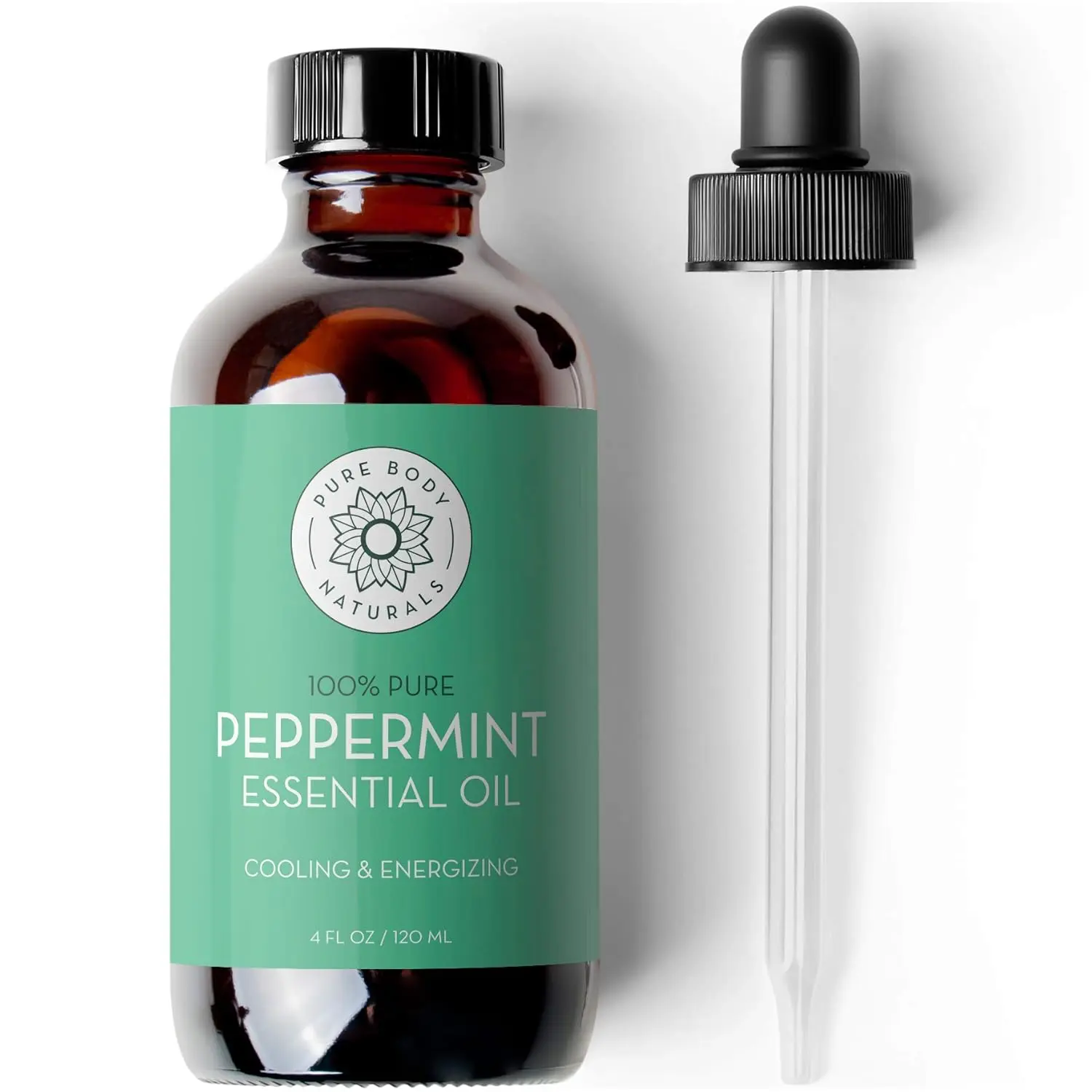 Peppermint Essential Oil, 4 Fl Oz - Pure and Undiluted Mentha Piperita Oil, Therapeutic Grade Aromatherapy Oil for Diffuser, Relaxation and Focus