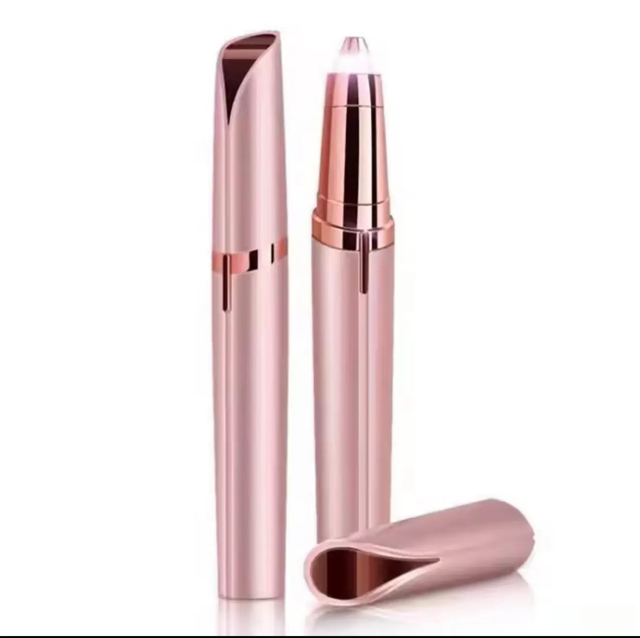 Zakia beauty Professional Eyebrow Razor, Rose Gold Facial Trimmer for a Gentle Smooth Shave, Brow Setter Makeup Tool for Adults, Cosmetic Makeup Tool, Make Up, 0.25 Lb, 3In*3In*6In, All Skin Types, Flawless, Shaper, Eyebrow Facial Trimmer, Gentle Shave